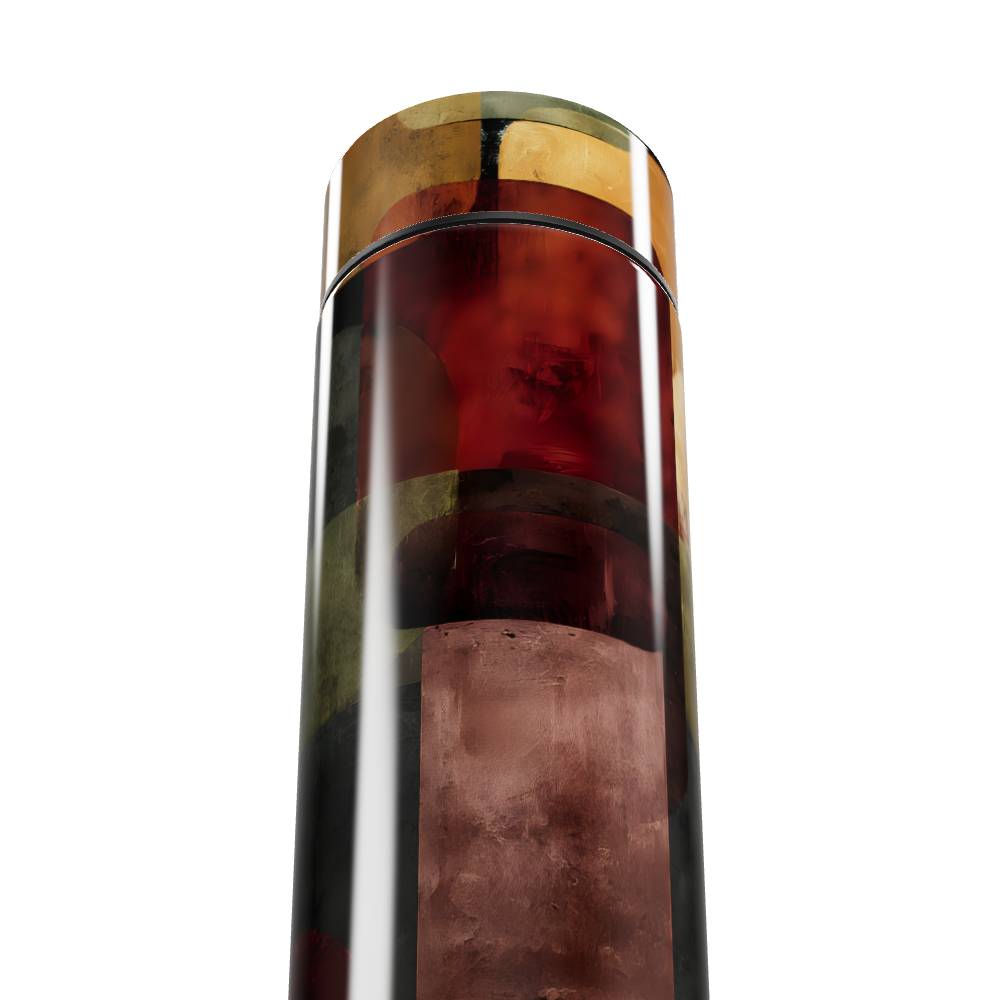 Garrafa Térmica Touch - Estampa Abstrata Colorida