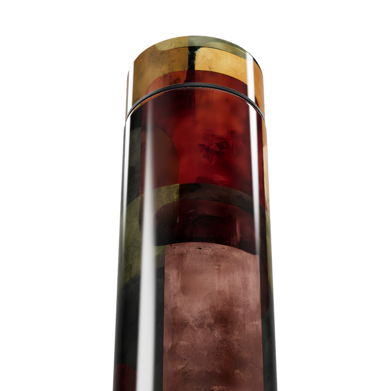 Garrafa Térmica Touch - Estampa Abstrata Colorida