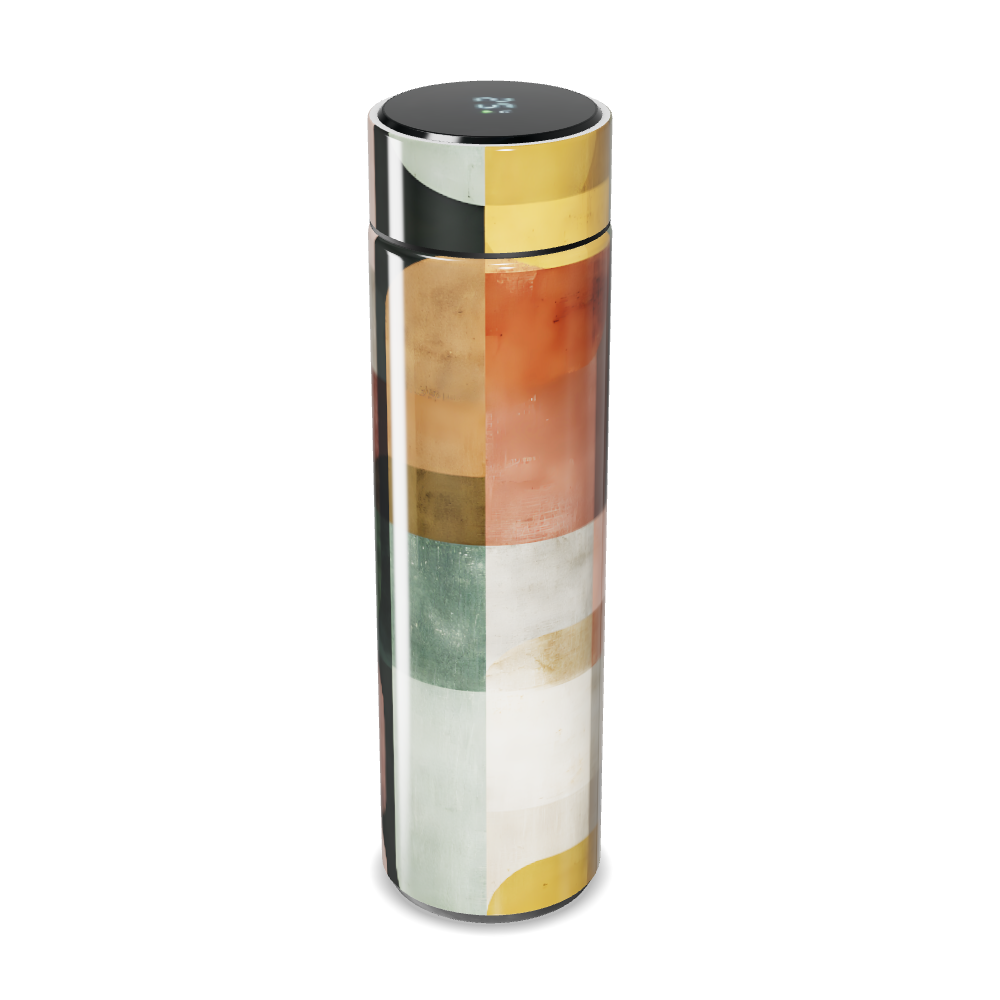 Garrafa Térmica Touch - Estampa Geométrica Colorida