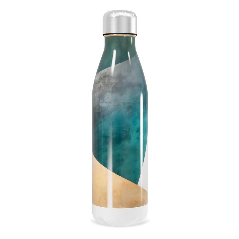 Garrafa Inox - Multicolorida com Tampa Prata