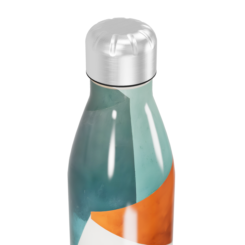 Garrafa Inox - Multicolorida com Tampa Prata