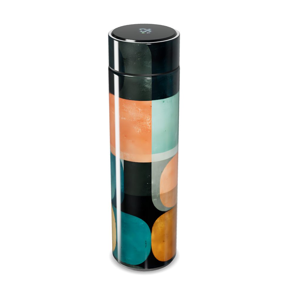 Garrafa Térmica Touch - Estampa Geométrica Colorida