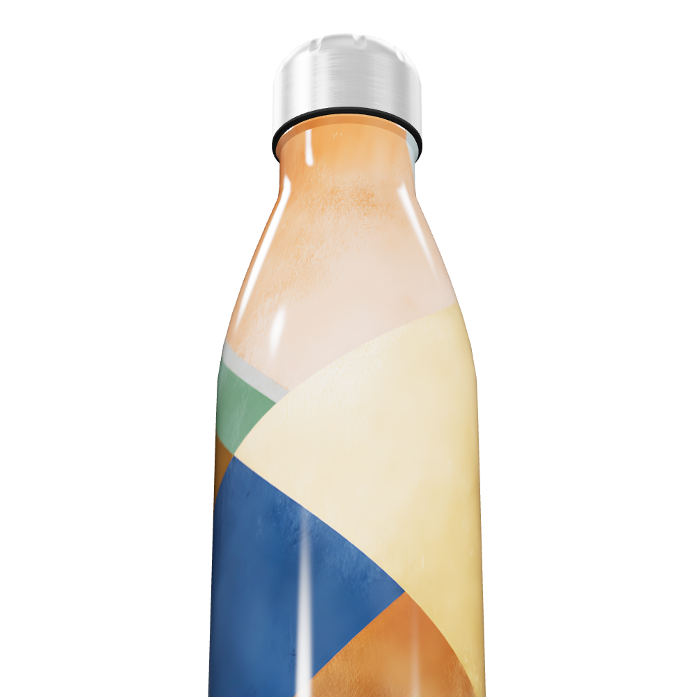 Garrafa Inox - Estampa Colorida Abstrata