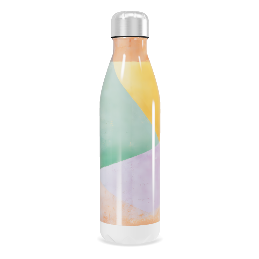 Garrafa Inox - Estampa Abstrata Colorida
