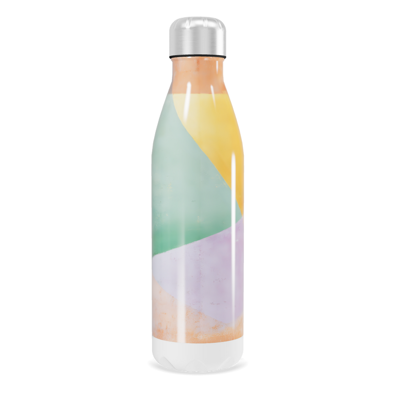 Garrafa Inox - Estampa Abstrata Colorida