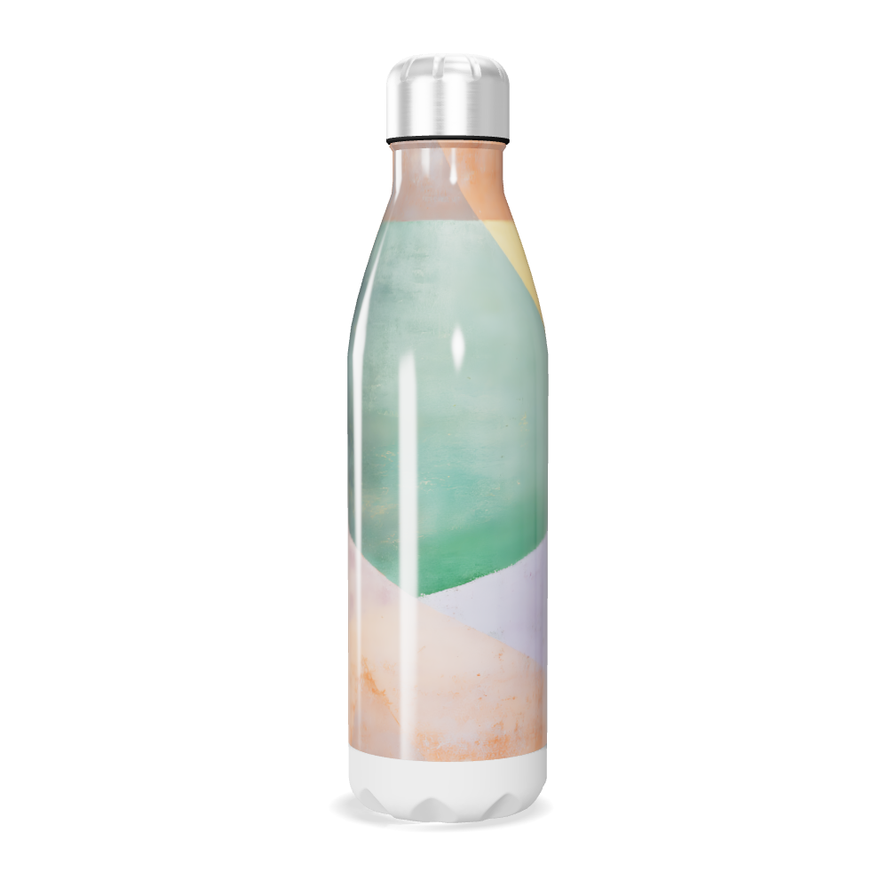 Garrafa Inox - Estampa Abstrata Colorida