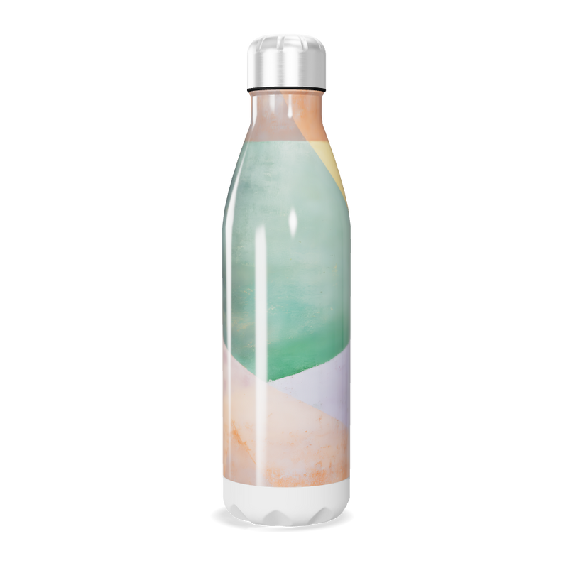 Garrafa Inox - Estampa Abstrata Colorida