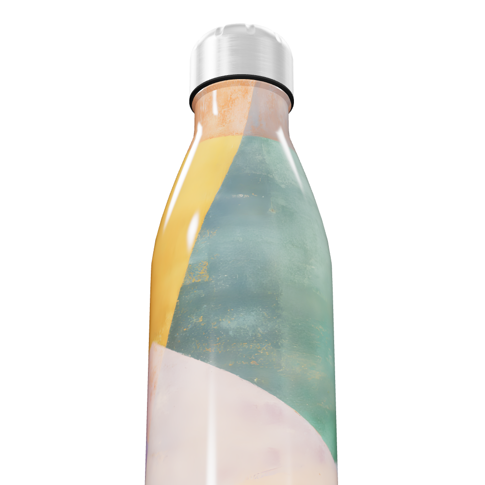 Garrafa Inox - Estampa Abstrata Colorida
