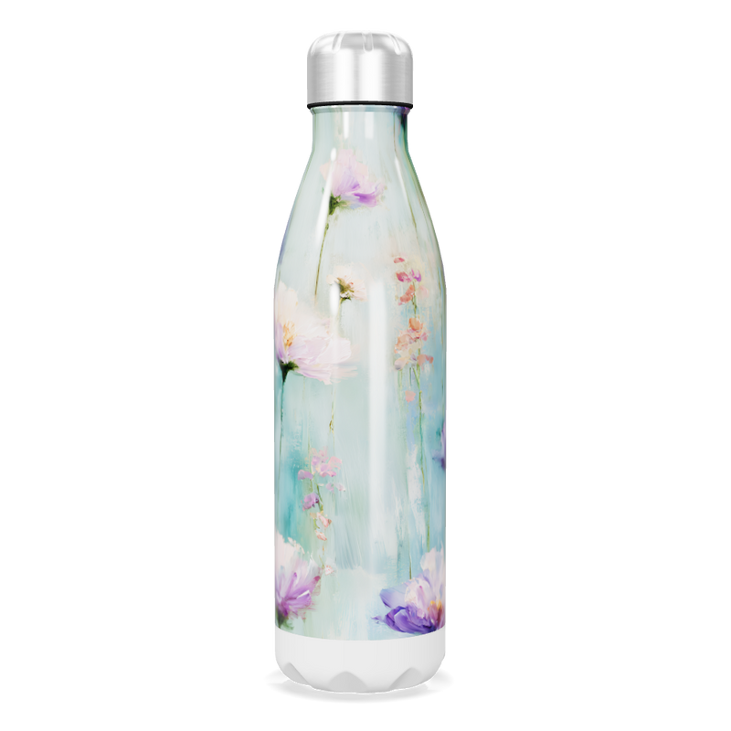 Garrafa Inox - Floral Azul 750ml