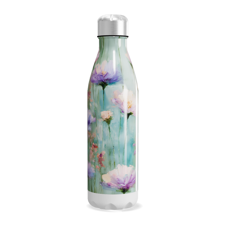 Garrafa Inox - Floral Azul 750ml