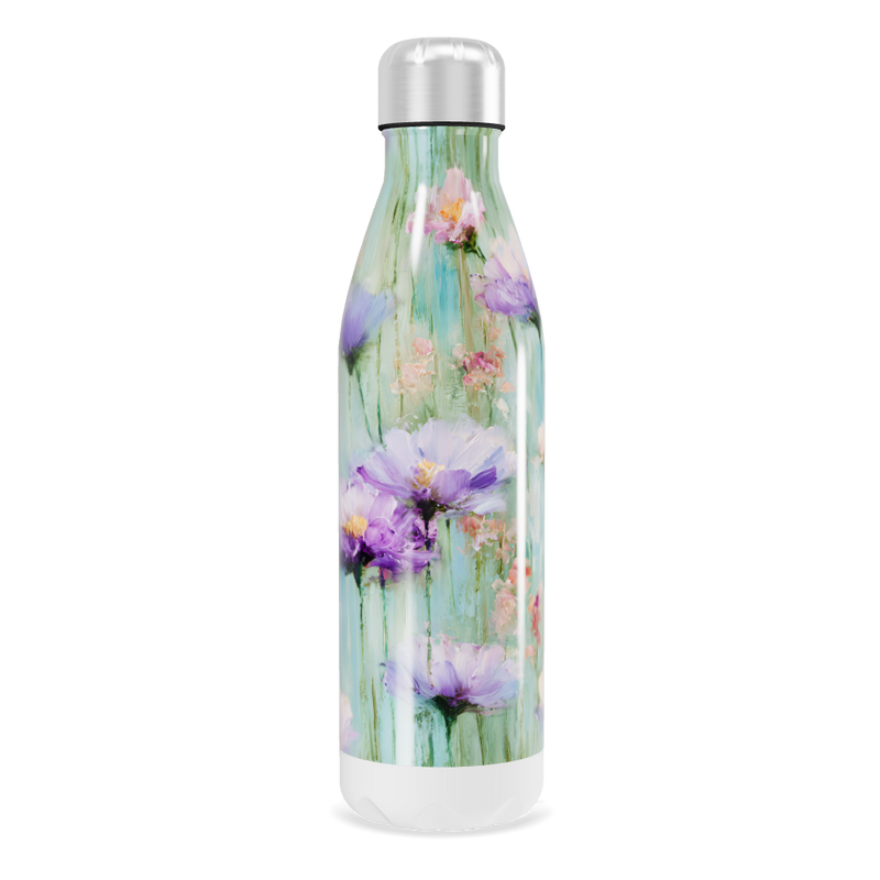 Garrafa Inox - Floral Azul 750ml