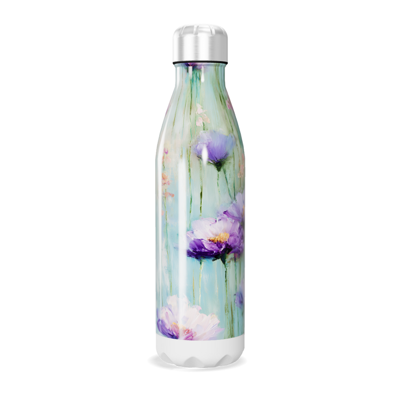 Garrafa Inox - Floral Azul 750ml
