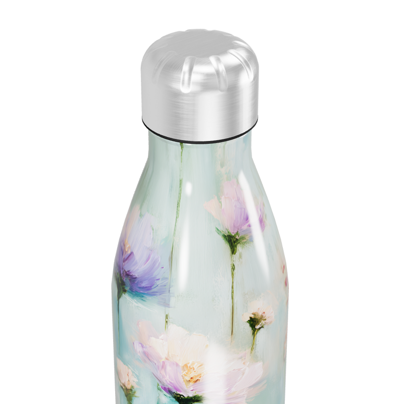 Garrafa Inox - Floral Azul 750ml