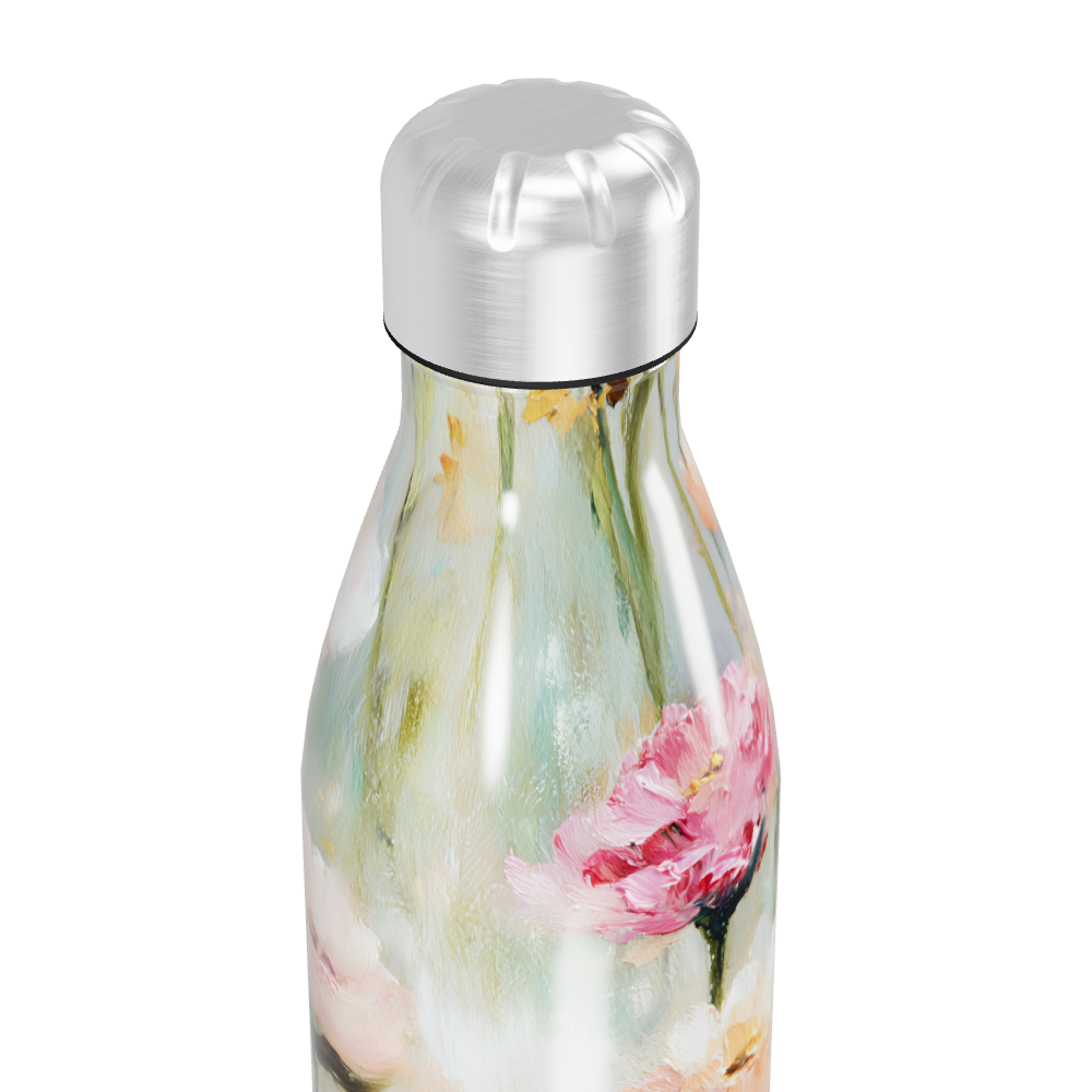 Garrafa Inox - Floral colorida 500ml