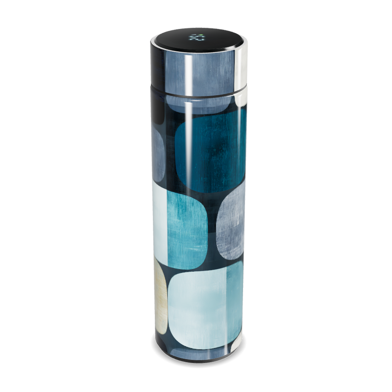 Garrafa Térmica Touch - Azul Estampada