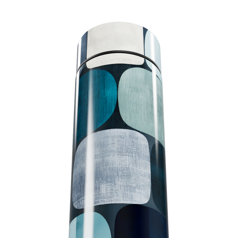 Garrafa Térmica Touch - Azul Estampada