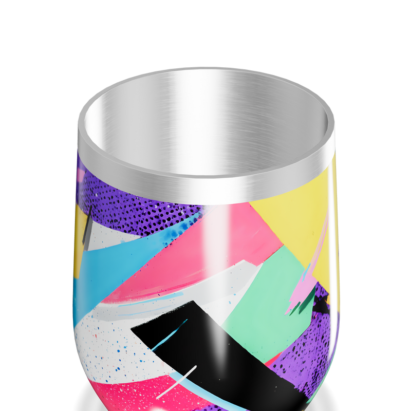 Copo Térmico Slim - Estampado Multicor Aço