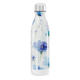 Garrafa Inox Flores Azul Branca