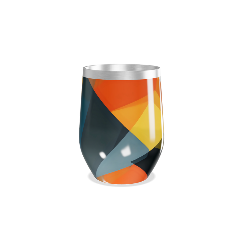 Copo Térmico Slim - Estampa Geométrica Colorida