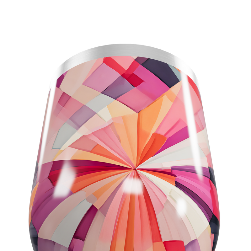 Copo Térmico Slim - Estampa Colorida Abstrata