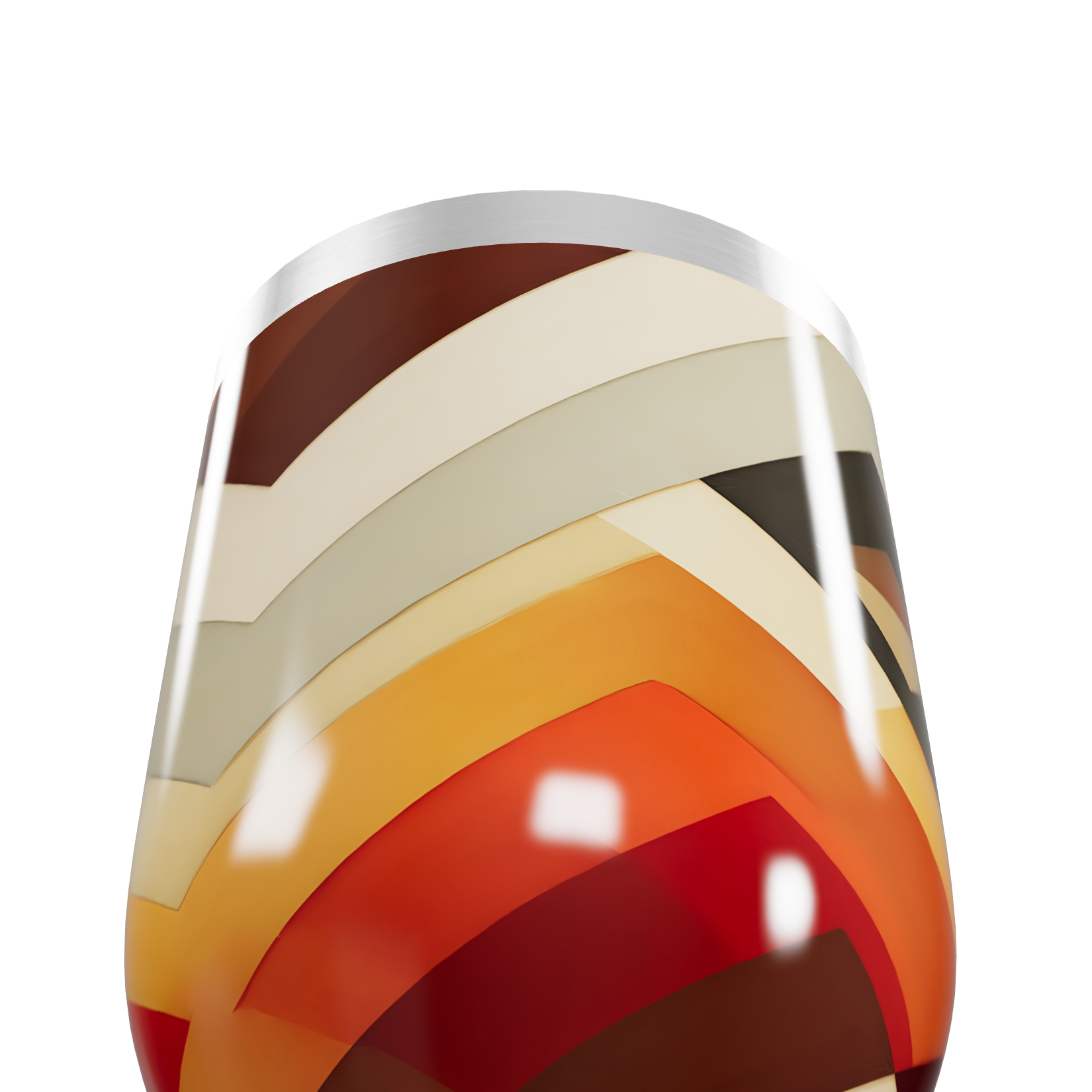 Copo Térmico Slim - Estampa Geométrica Colorida