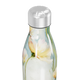 Garrafa Inox - Floral com Tampa Prateada
