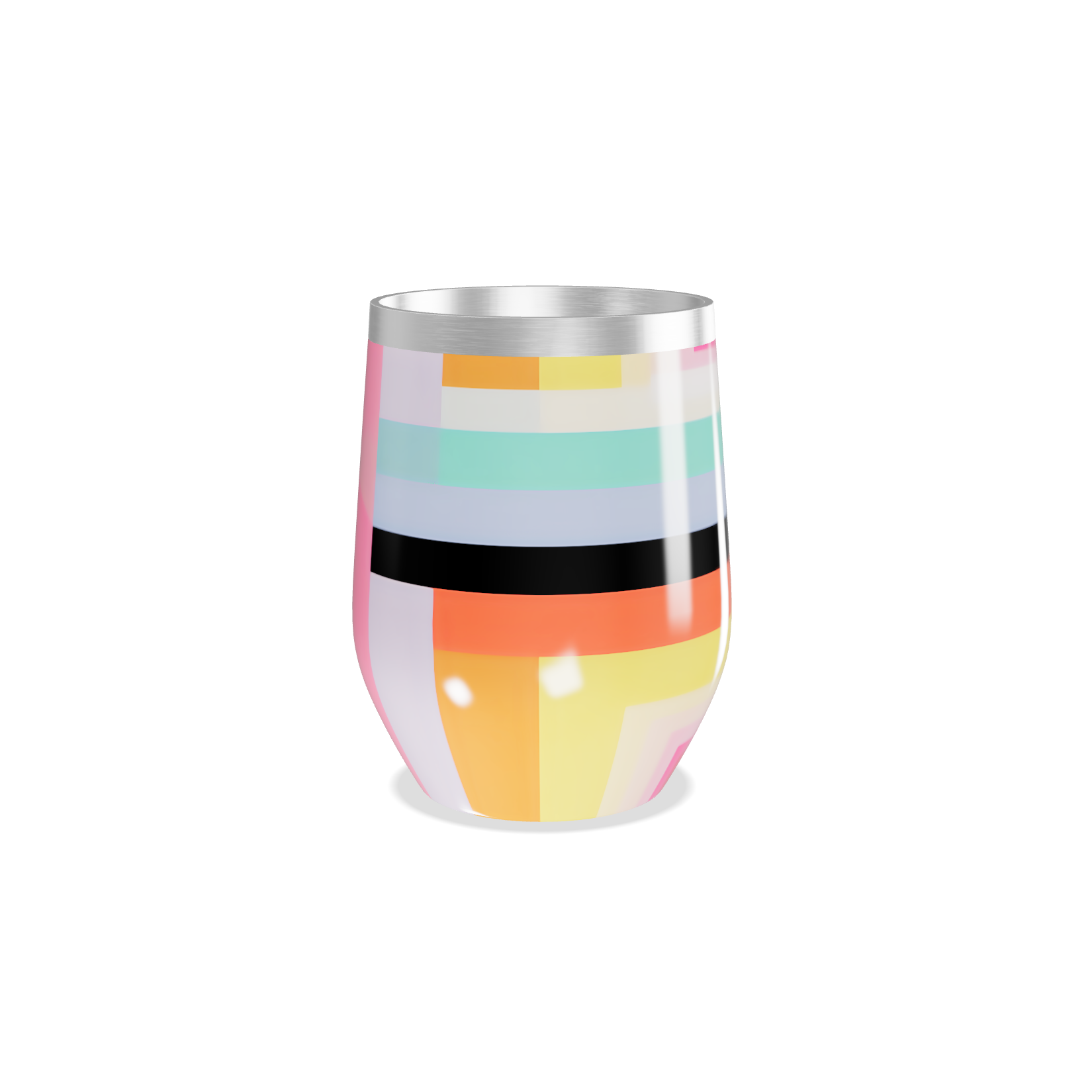 Copo Térmico Slim - Colorido Multilistrado