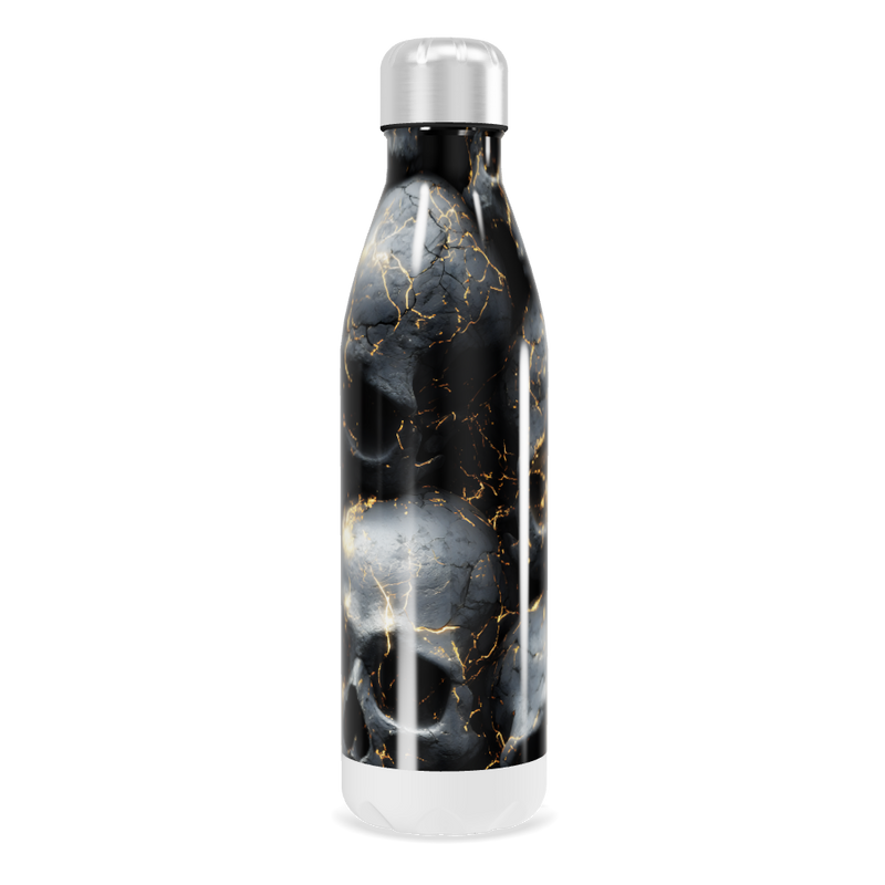 Garrafa Inox - Estampa Mármore Preto