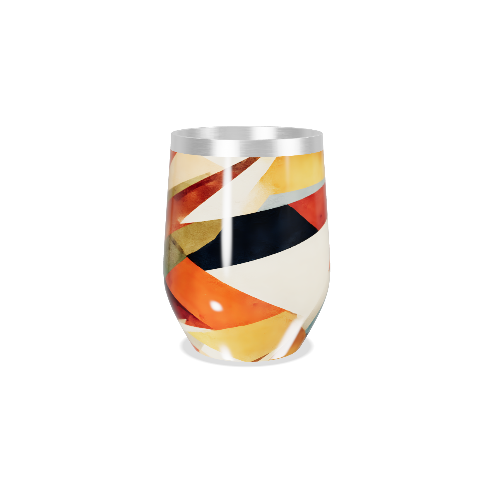 Copo Térmico Slim - Colorido Geométrico Inox