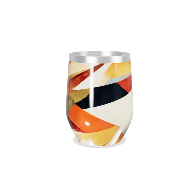 Copo Térmico Slim - Colorido Geométrico Inox