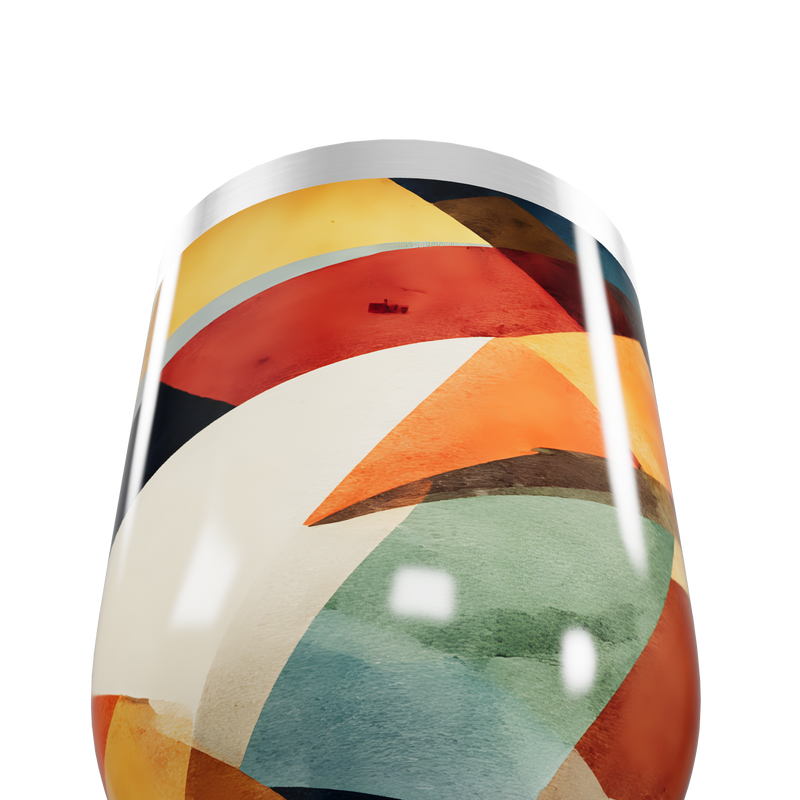 Copo Térmico Slim - Colorido Geométrico Inox