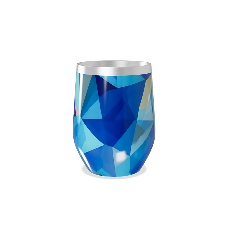 Copo Térmico Slim - Geométrico Azul