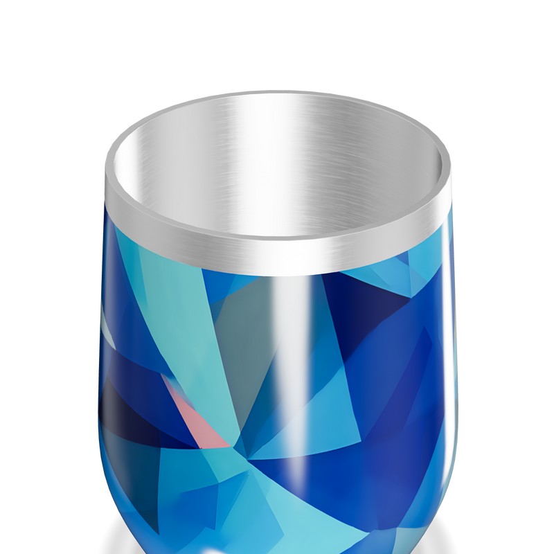 Copo Térmico Slim - Geométrico Azul