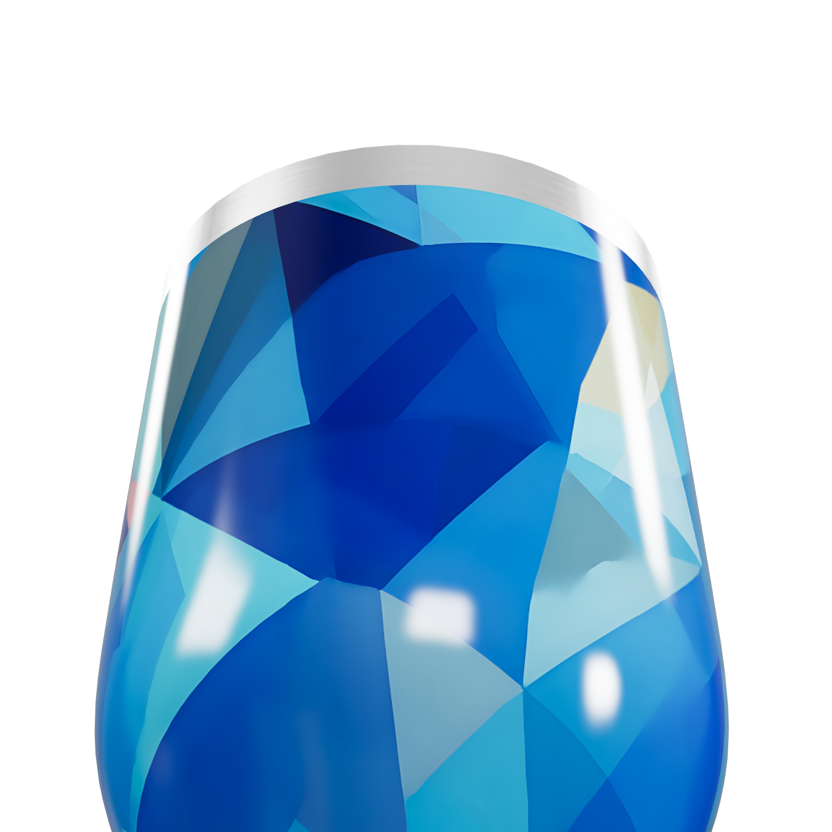 Copo Térmico Slim - Geométrico Azul