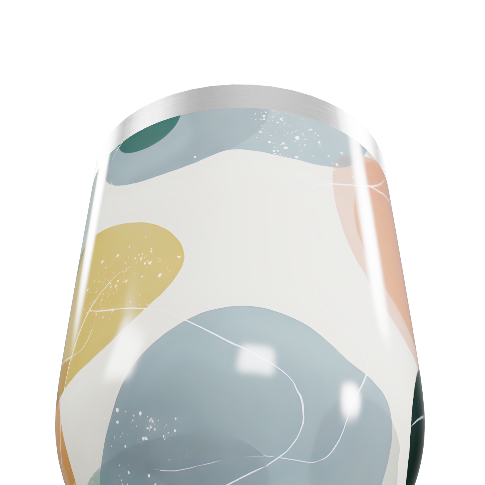 Copo Térmico Slim - Abstrato Colorido Inox