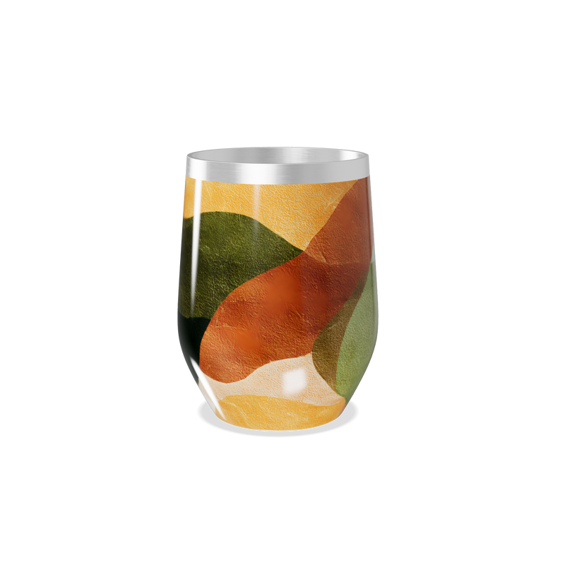 Copo Térmico Slim Estampado Colorido Aço Inox