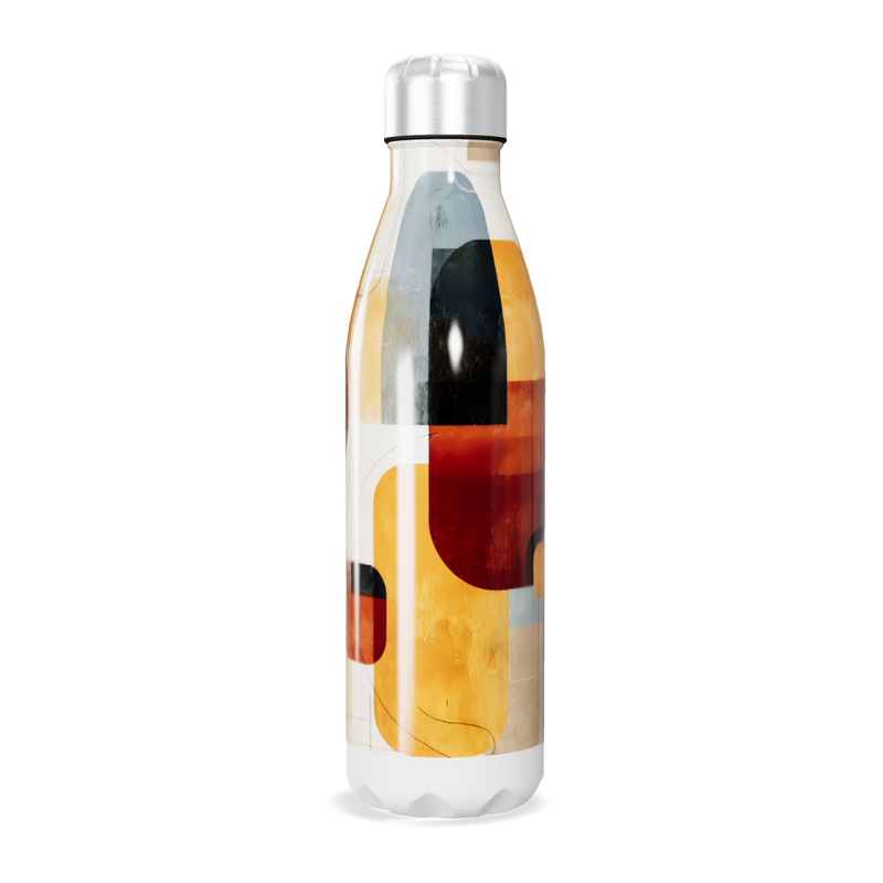 Garrafa Inox - Estampa Colorida Geométrica