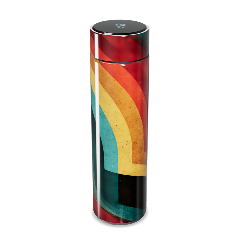 Garrafa Térmica Touch - Colorida com Estampa Ondas