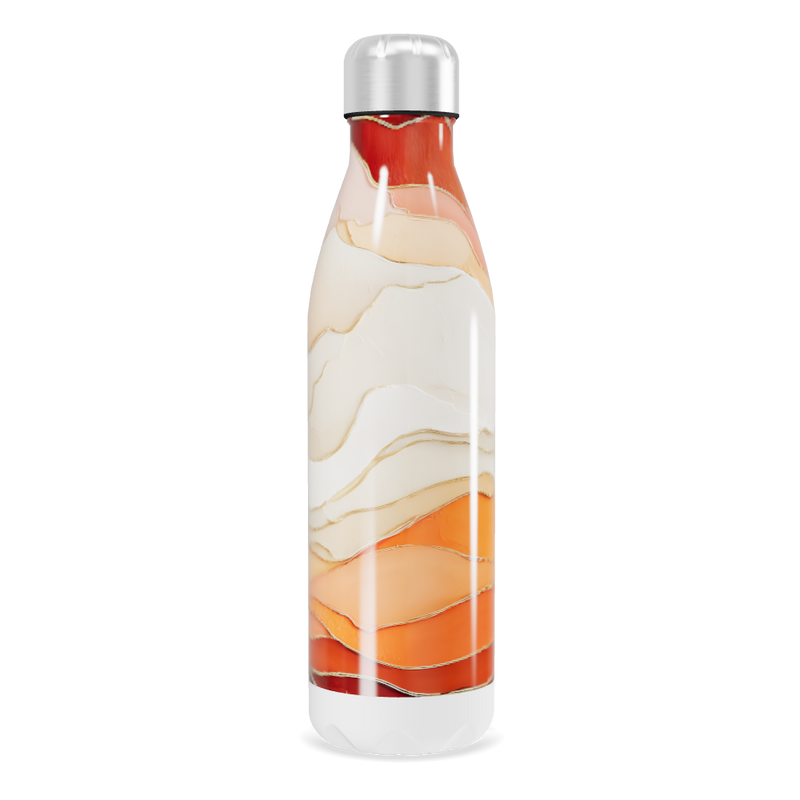 Garrafa Inox - Estampa Abstrata Colorida