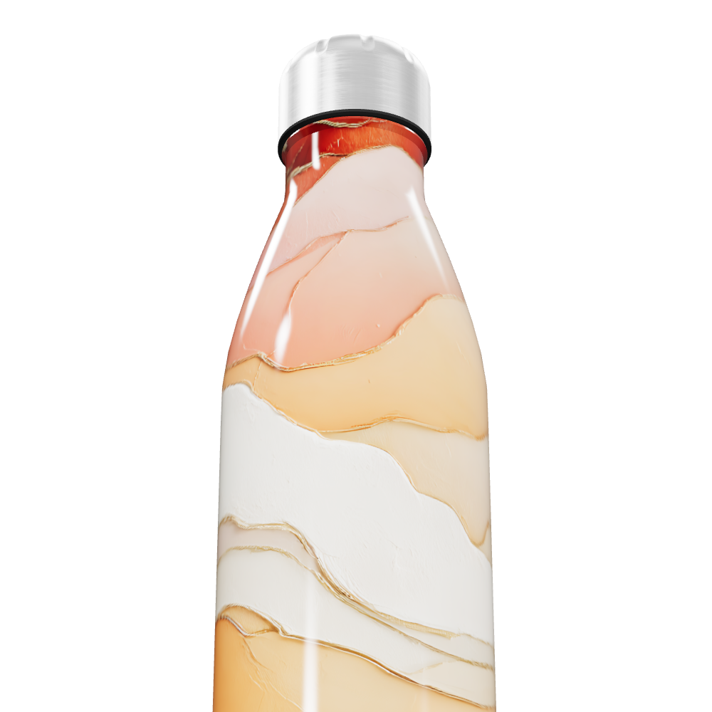 Garrafa Inox - Estampa Abstrata Colorida