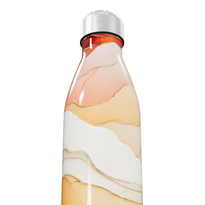 Garrafa Inox - Estampa Abstrata Colorida