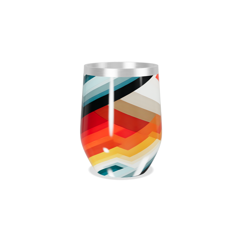 Copo Térmico Slim - Estampa Geométrica Colorida