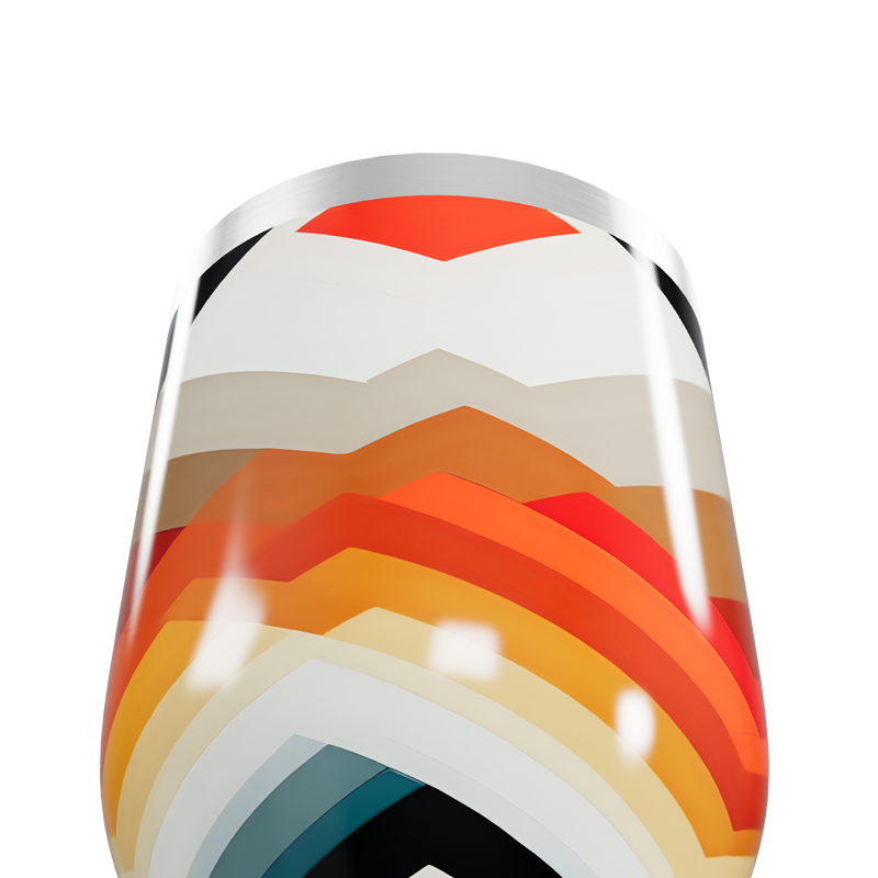 Copo Térmico Slim - Estampa Geométrica Colorida