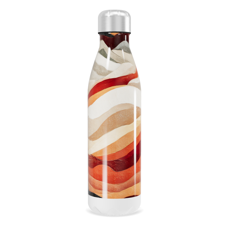 Garrafa Inox - Estampada Ondas Coloridas