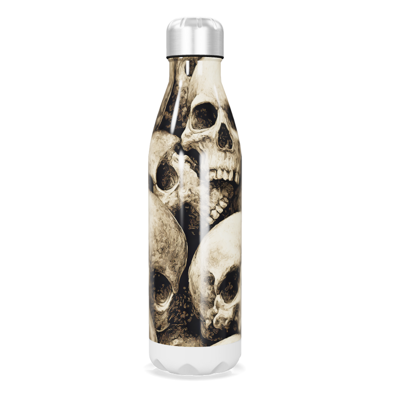 Garrafa Inox - Estampa Caveiras