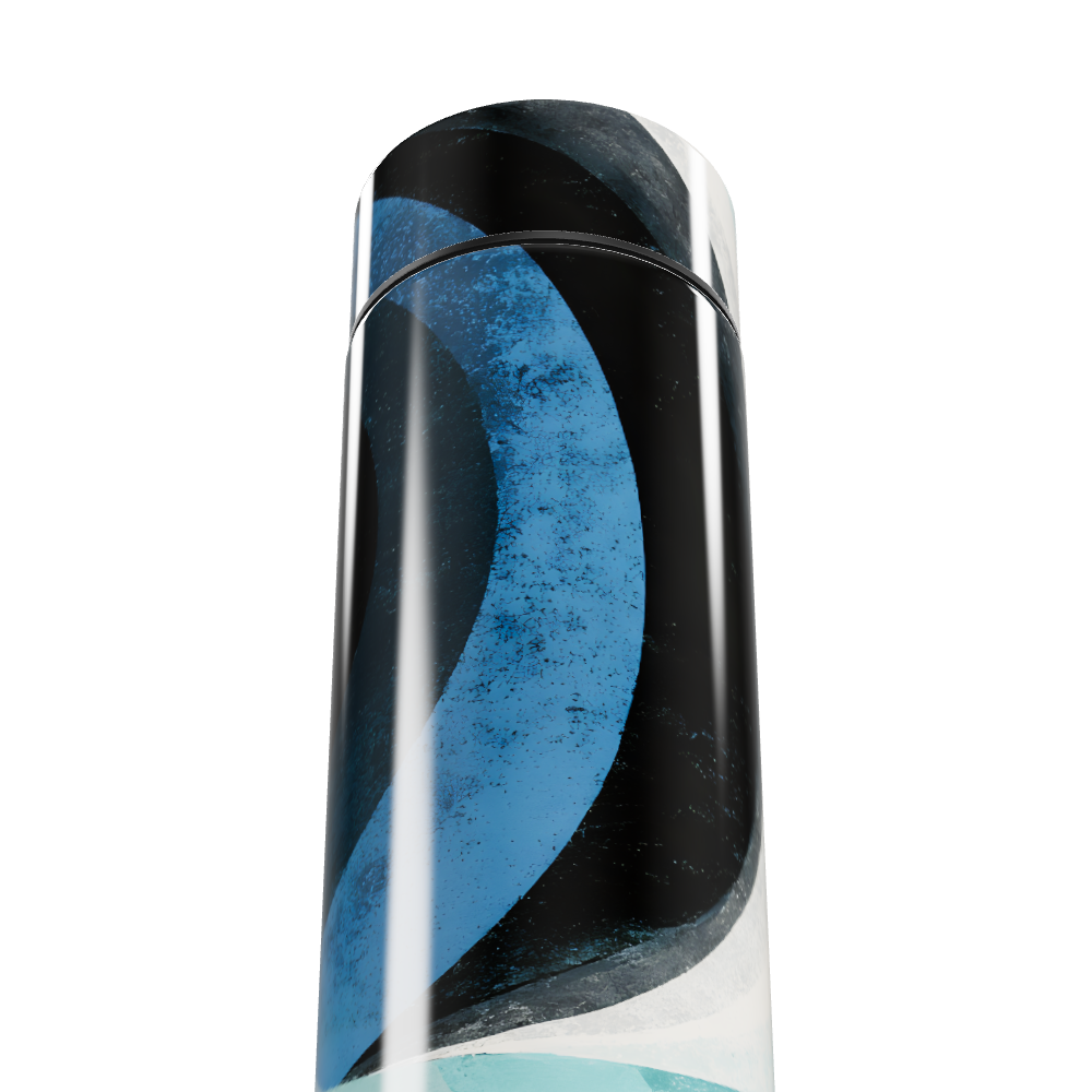 Garrafa Térmica Touch - Azul Preto com Design Moderno