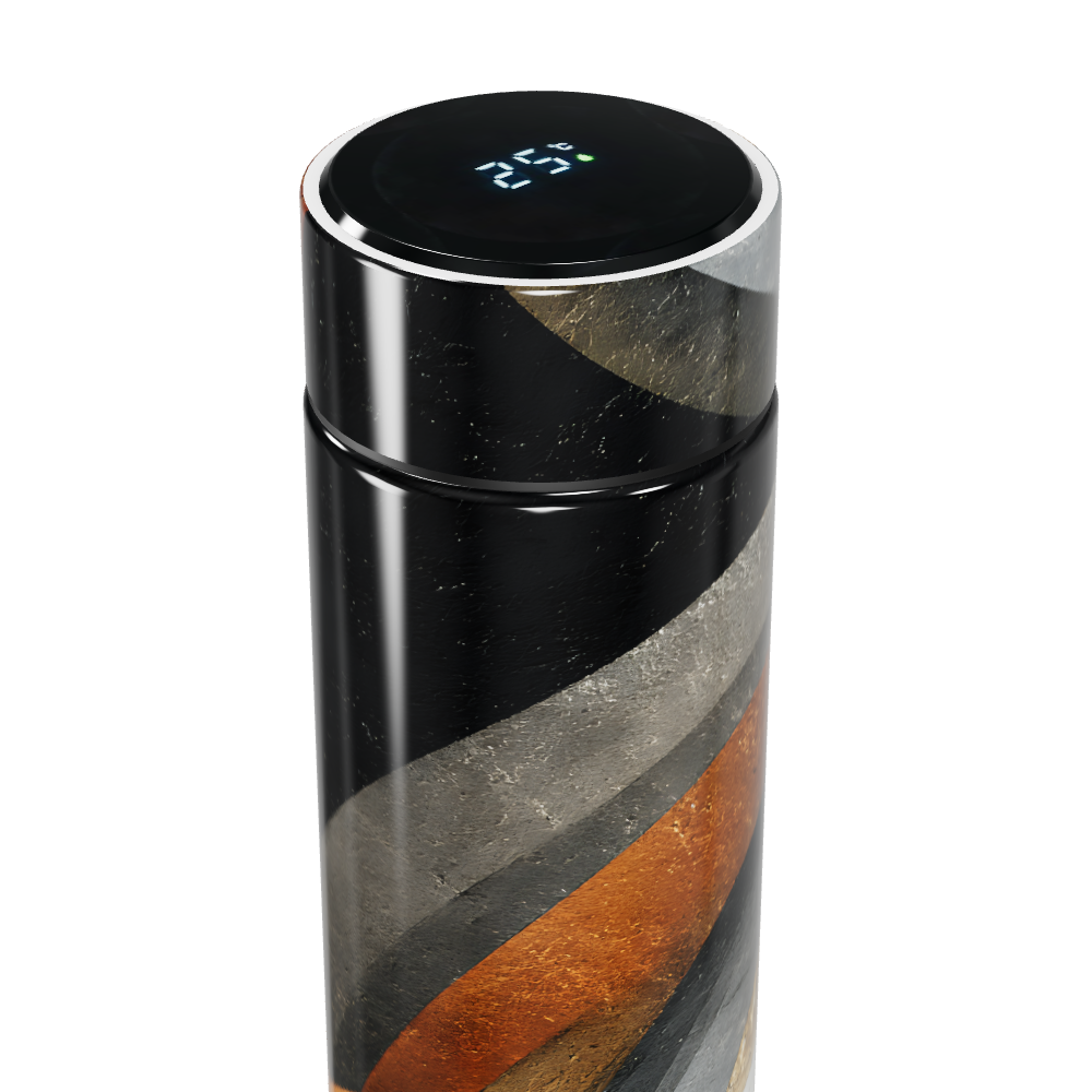 Garrafa Térmica Touch - Com listras coloridas