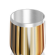 Copo Térmico Slim - Listrado Multicolorido Aço