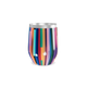 Copo Térmico Slim - Listras Coloridas Inox