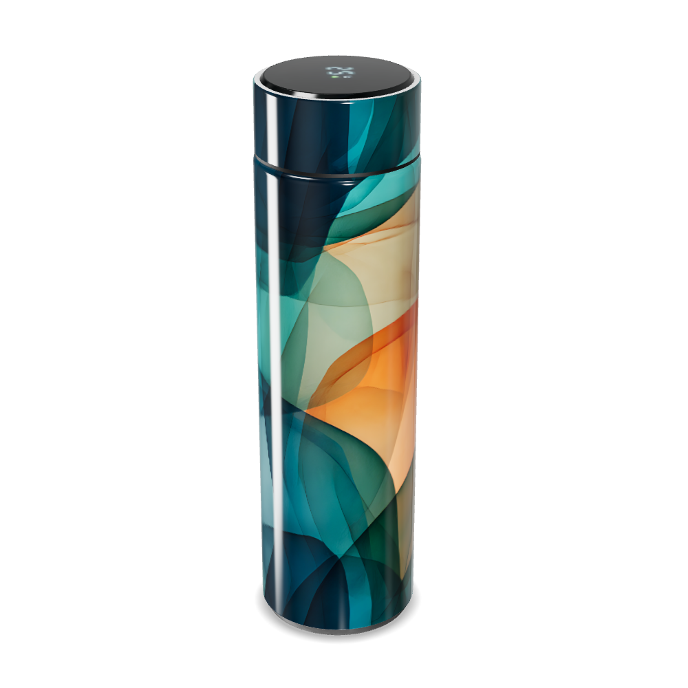 Garrafa Térmica Touch - Estampa Azul Vidro